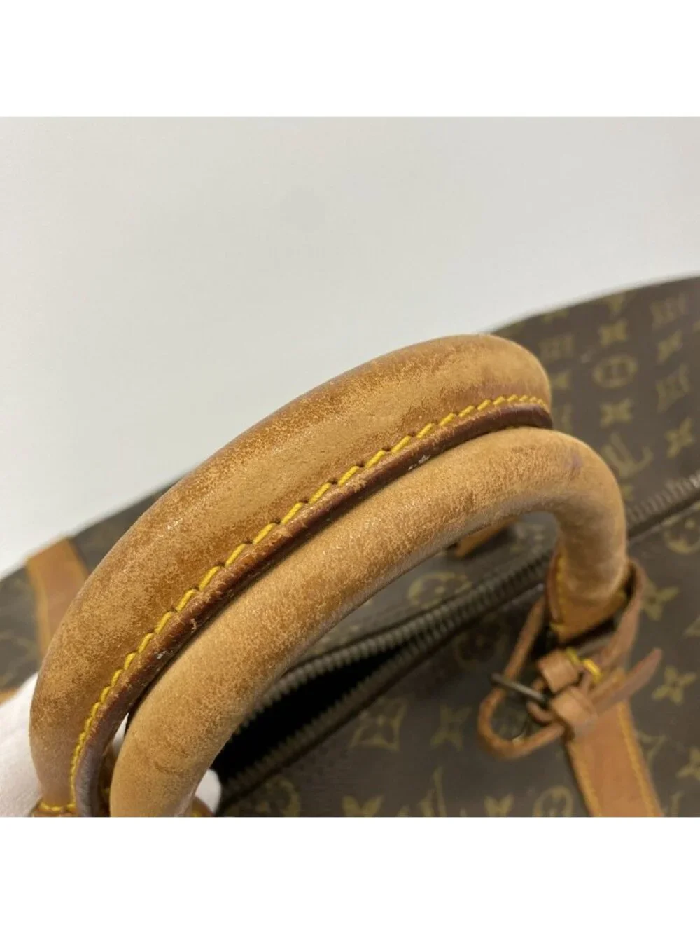 Louis Vuitton Boston Bag Monogram Keepall 55 Brown